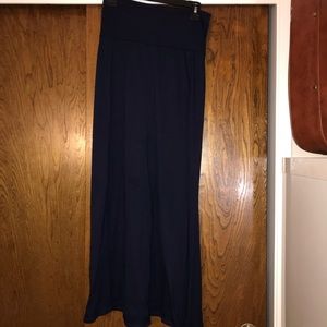 !! 3 for 20 !! Navy  Blue Jersey Knit Maxi Skirt